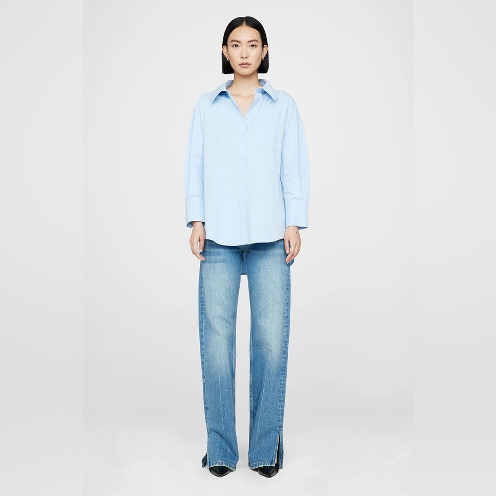 XXS Anine Bing Mika Shirt -  Blue